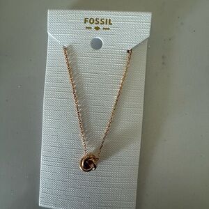 Fossil Rose Gold Women's Necklace